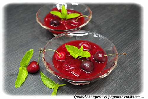 SOUPE FROIDE DE CERISES