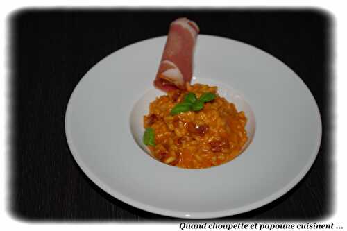 RISOTTO AUX TOMATES CONFITES ET MASCARPONE