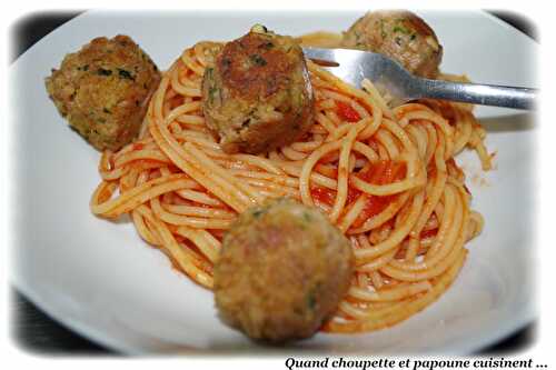 BOULETTES DE THON A L'ITALIENNE