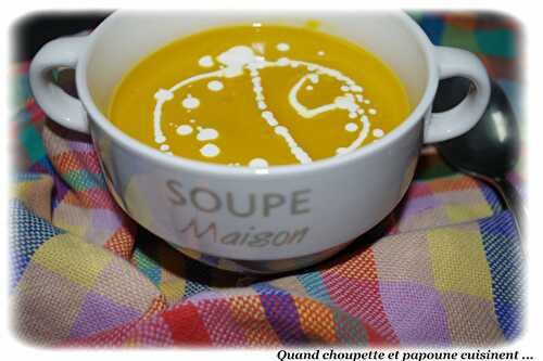 SOUPE AU POTIRON AU TM OU PAS ...