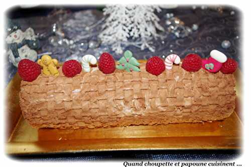 BÛCHE DE NOËL CHOCOLAT-FRAMBOISE