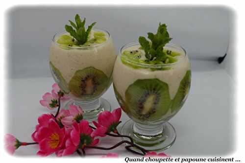 MOUSSE DE BANANES-KIWI