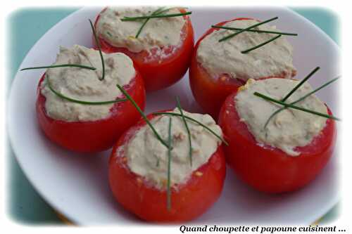 TOMATES FARCIES A LA MOUSSE DE THON