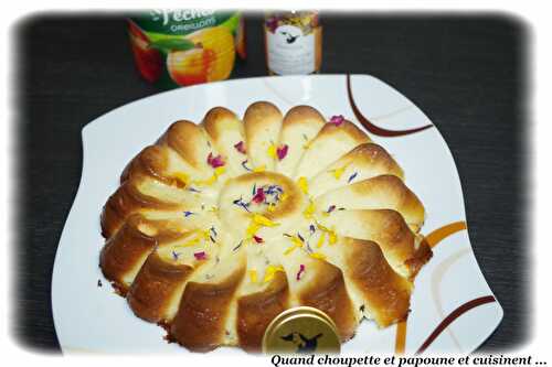 FLAN DE PECHES AU SIROP