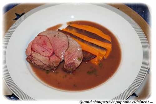 RÔTI DE CHEVREUIL AU FOUR, SAUCE BORDELAISE