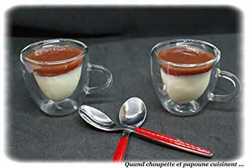 PANNA COTTA COULIS DE FRAISES