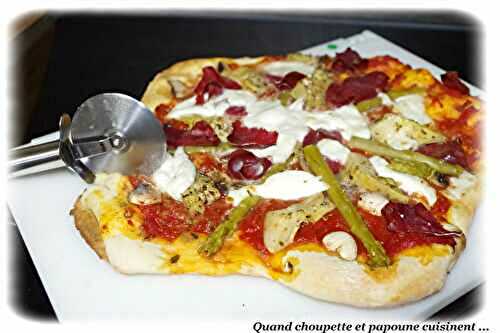 PIZZA AUX LEGUMES ET VIANDE DES GRISONS