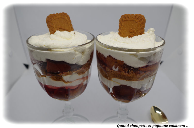 VERRINES DE QUETSCHES AU SIROP MAISON, MASCARPONE ET SPECULOOS