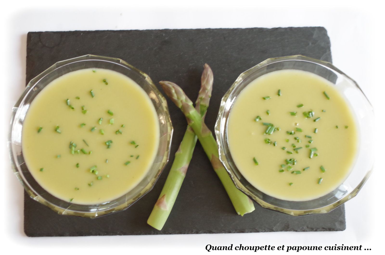 VELOUTE DE QUEUES D'ASPERGES VERTES