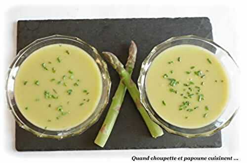 VELOUTE DE QUEUES D'ASPERGES VERTES
