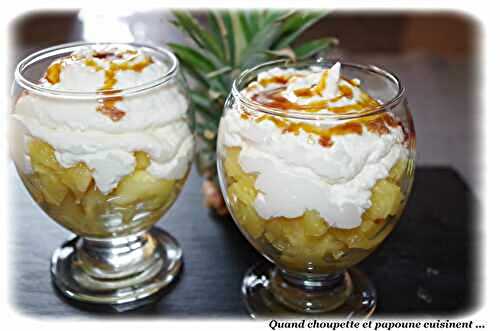 VERRINE ANANAS ET CHANTILLY COCO
