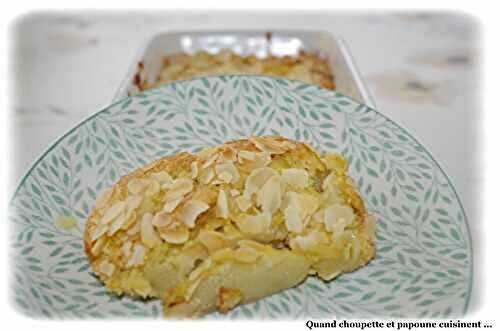 CLAFOUTIS AUX PÊCHES, AMANDES ET ROMARIN