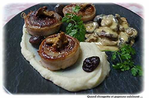 TOURNEDOS DE SANGLIER, CHAMPIGNONS ET PUREE POMMES/CELERI