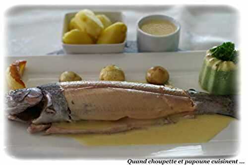 TRUITE AU RIESLING ET FLAN DE PERSIL