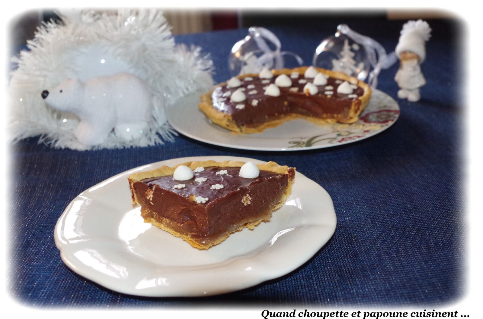 TARTE DE NOËL CHOCOLAT-MARRONS