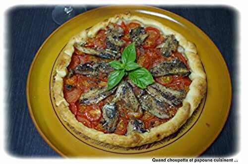 TARTE A LA TOMATE ET AUX SARDINES