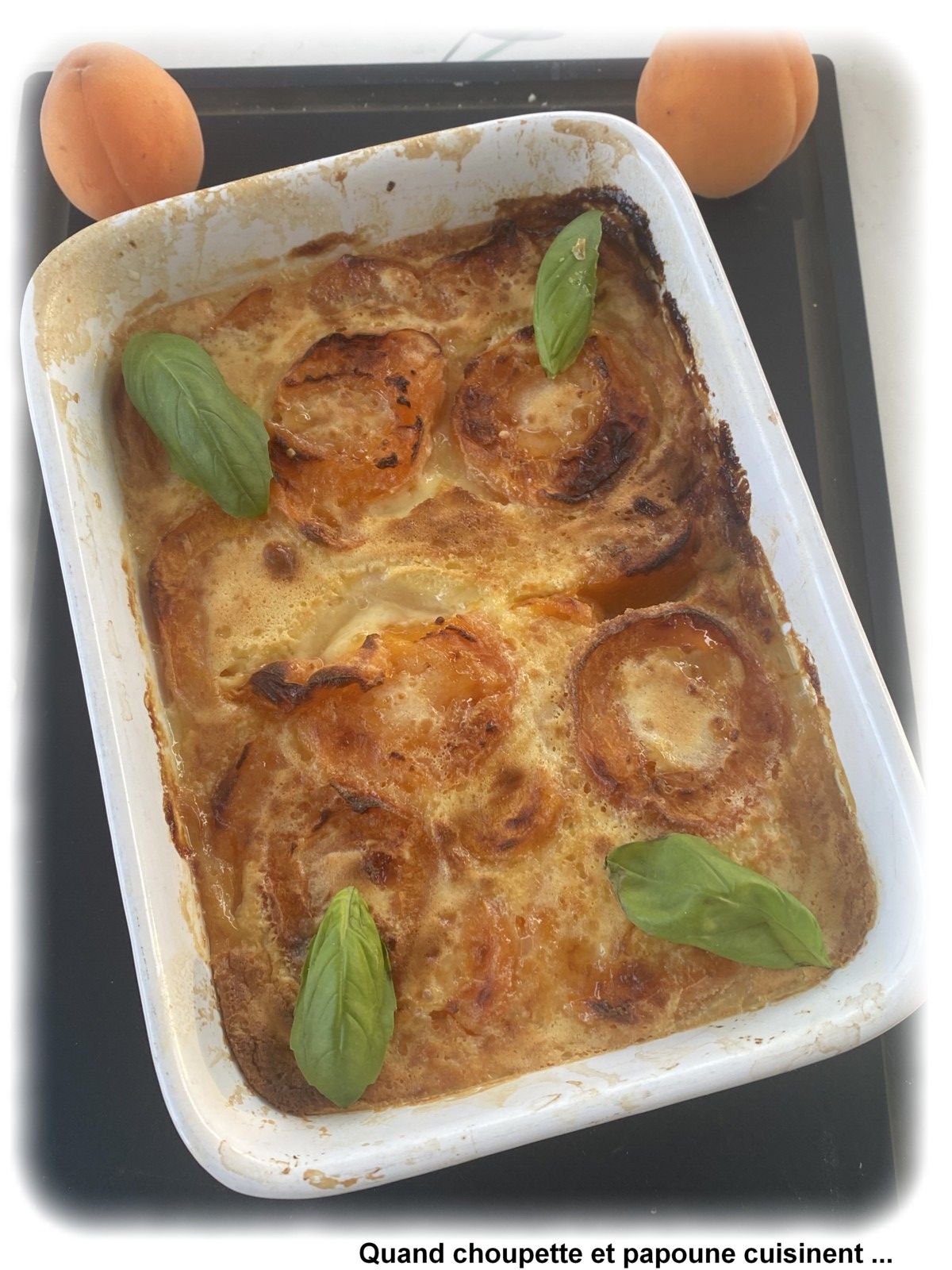 CLAFOUTIS AUX ABRICOTS A L'AIRFREYER