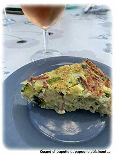 GÂTEAU DE COURGETTES ET JAMBON