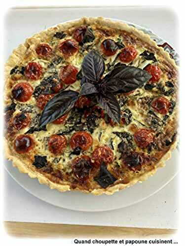 QUICHE AUX COURGETTES ET AUX TOMATES CERISE