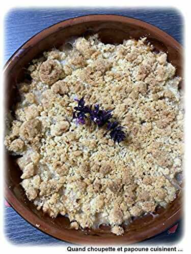 CRUMBLE DE POIRES