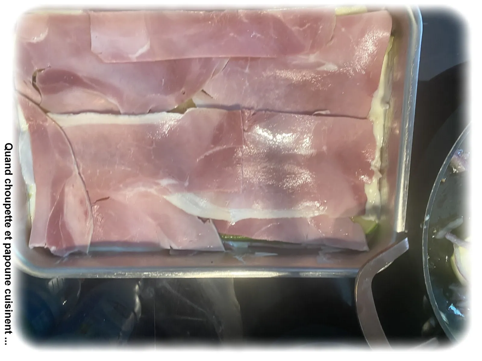 LASAGNES DE COURGETTES JAMBON ET BECHAMEL