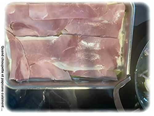LASAGNES DE COURGETTES JAMBON ET BECHAMEL
