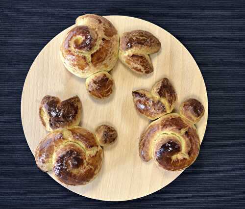 Brioche Lapin'ou à la noix de coco - Recette de Pâques