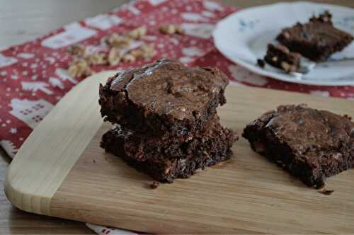 Chocolat de Noël & brownies - Un arôme 2 chefs - Quand Julie Patisse