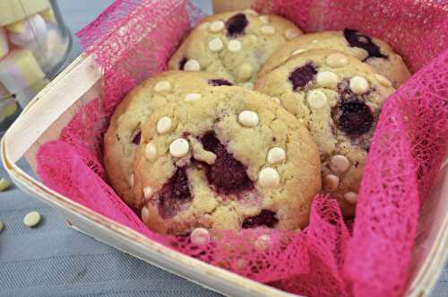 Cookies framboise - chocolat blanc