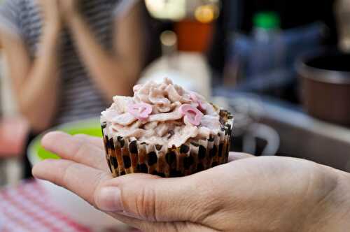 Cupcakes à la framboise et mousse à la fraise - Atelier à la Guinguette #3