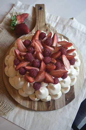 Ma Pavlova aux fruits rouges - une recette gourmande