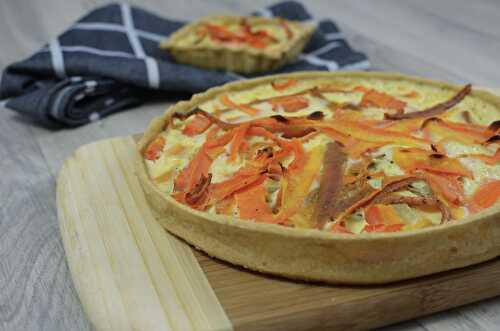 Tarte à la carotte et aux épluchures