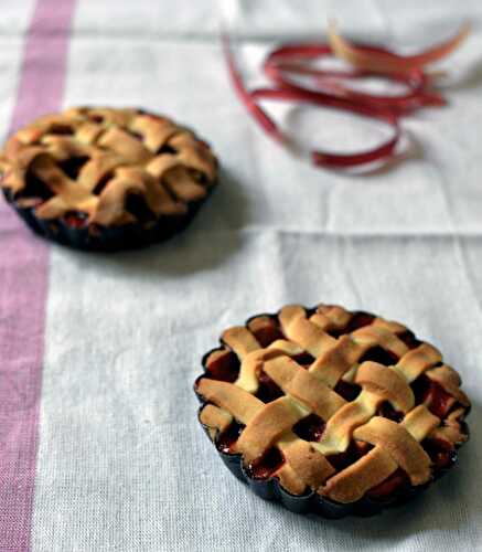 Tarte Pie Fraise-Rhubarbe