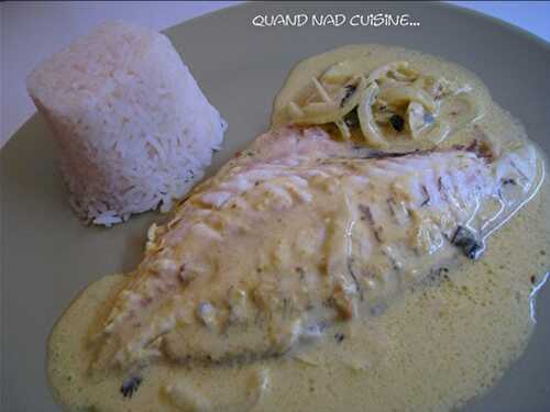 Daurade au lait de coco et au curry