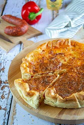 Tarte à la cancoillotte et au chorizo