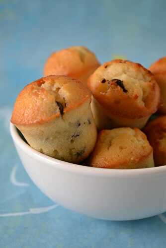 Financiers au miel et aux pépites de chocolat