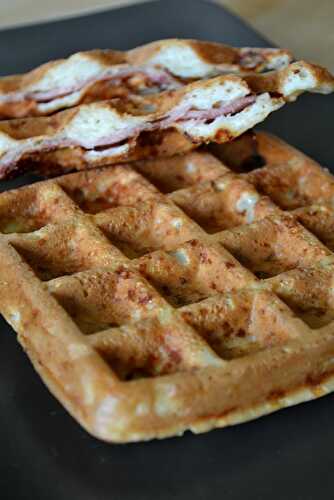 Gaufres de pommes de terre au jambon