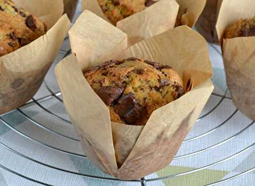 Muffins américains aux pépites de chocolat