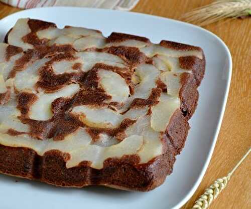 Brownies à la poire