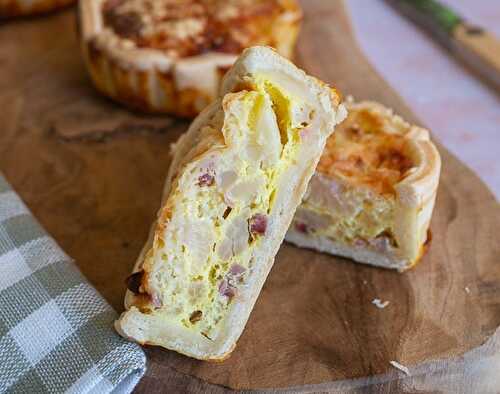 Petites quiches au chou-fleur et au bacon