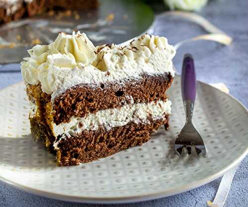 Gâteau d'anniversaire chocolat vanille