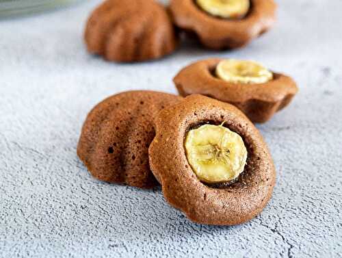 Financiers chocolat banane