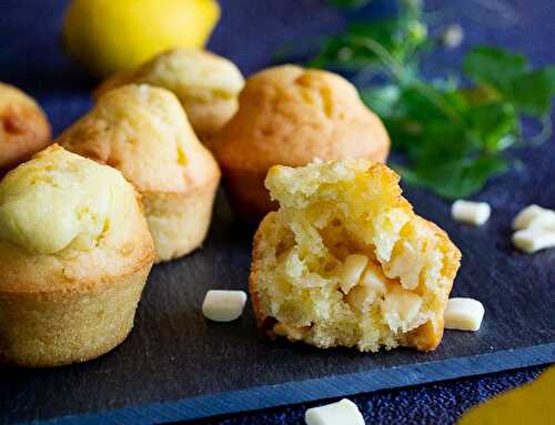 Muffins au citron et au chocolat blanc