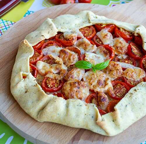 Tarte rustique aux tomates cerises