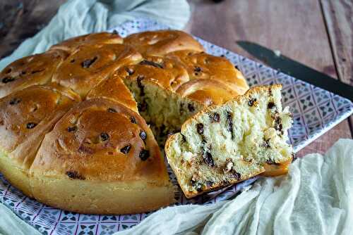 Brioche au lait ribot et pépites de chocolat