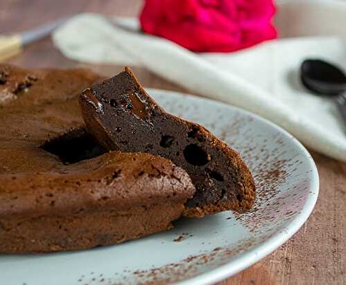 Fondant au chocolat et caramel