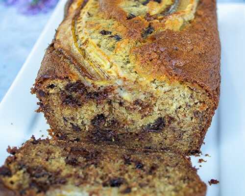 Banana bread aux pépites de chocolat