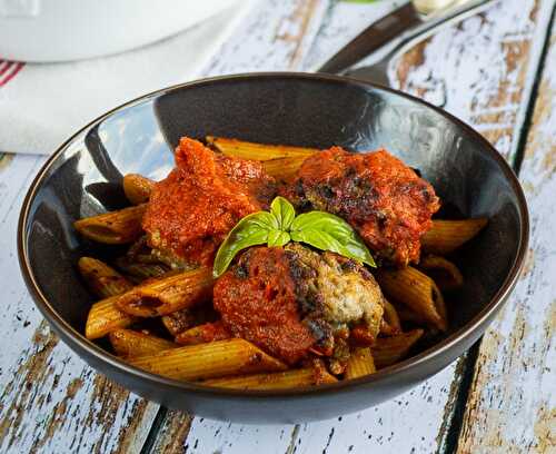 Boulettes de viande, sauce tomate basilic de Cyril Lignac