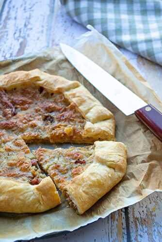 Tarte oignons et lardons