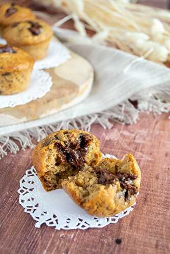 Banana bread muffins à la pâte à tartiner